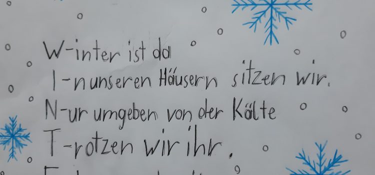 Lyrik aus dem Wohnzimmer – ein Projekt der 4 D